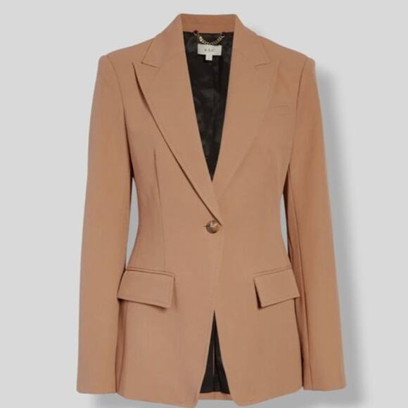 NWT A.L.C. Edie Single Button Blazer Jacket in Tan SZ 0 - Picture 1 of 6